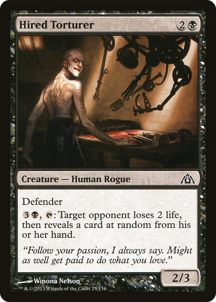Hired Torturer — Dragon's Maze — Magic: The Gathering