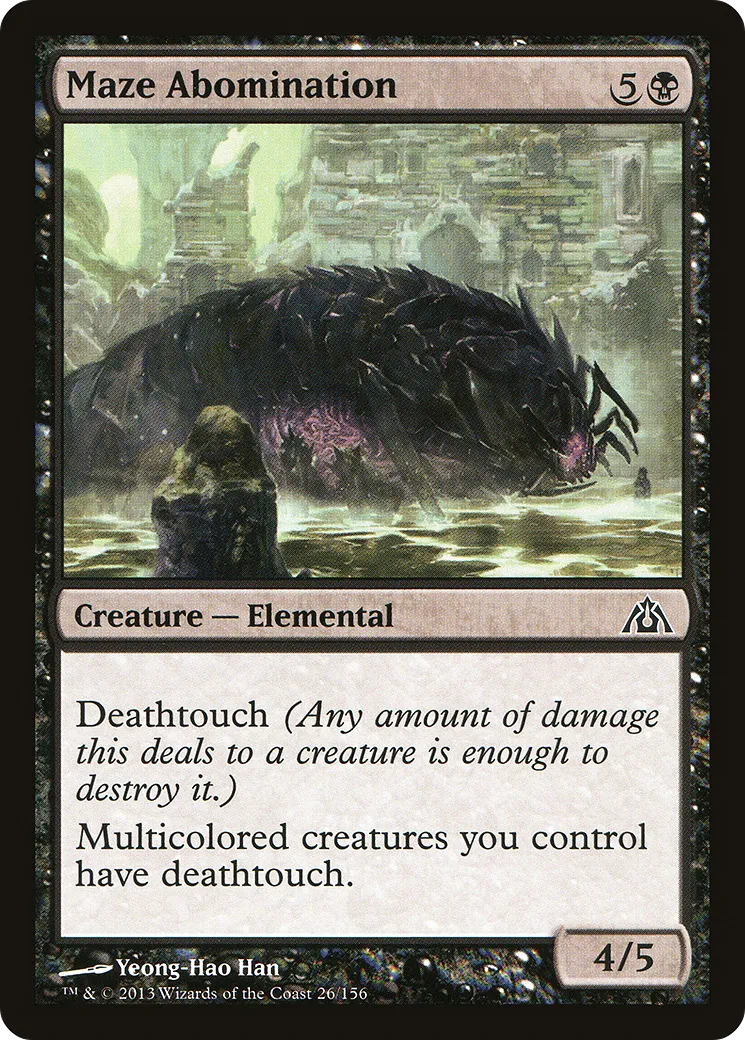 Maze Abomination — Dragon's Maze — Magic: The Gathering