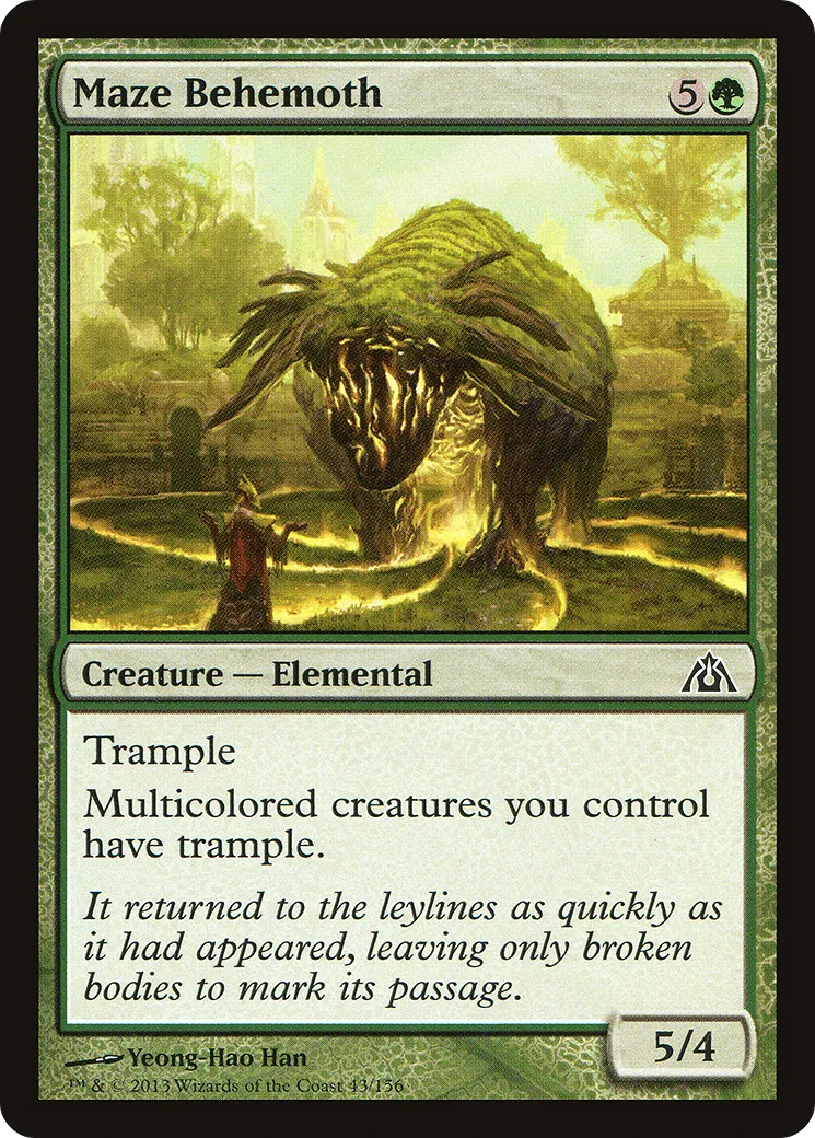 Maze Behemoth — Dragon's Maze — Magic: The Gathering