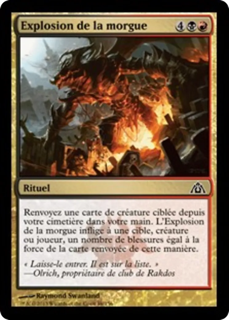 Explosion de la morgue — Dragon's Maze — Magic: The Gathering