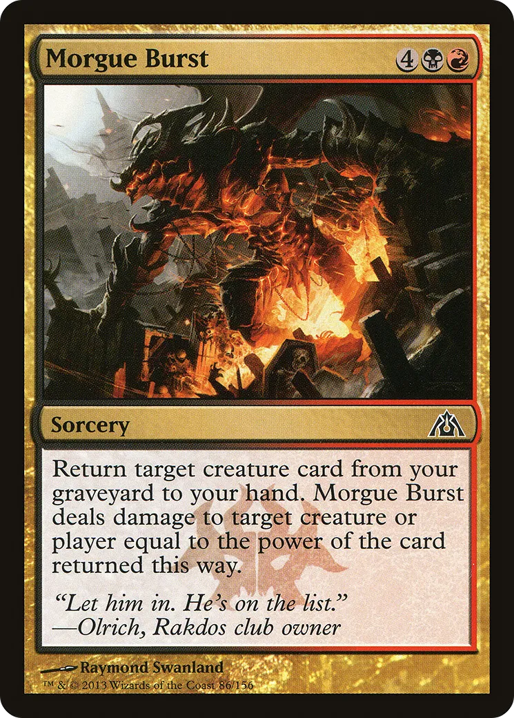 Morgue Burst — Dragon's Maze — Magic: The Gathering