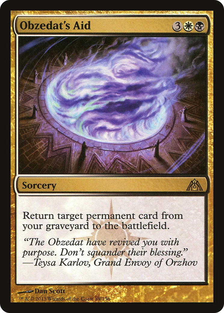 Obzedat's Aid — Dragon's Maze — Magic: The Gathering