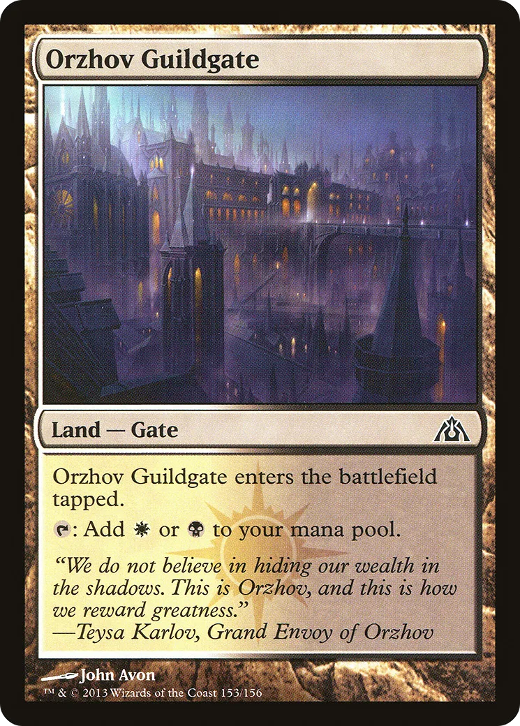 Orzhov Guildgate — Dragon's Maze — Magic: The Gathering