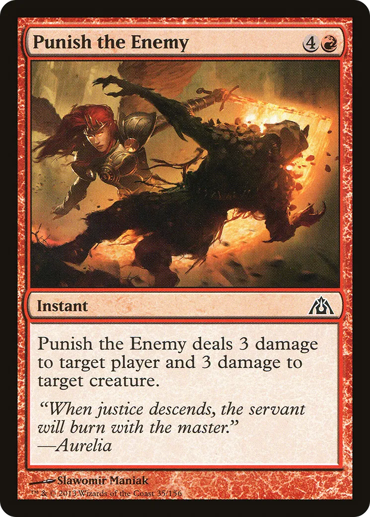 Punish the Enemy — Dragon's Maze — Magic: The Gathering