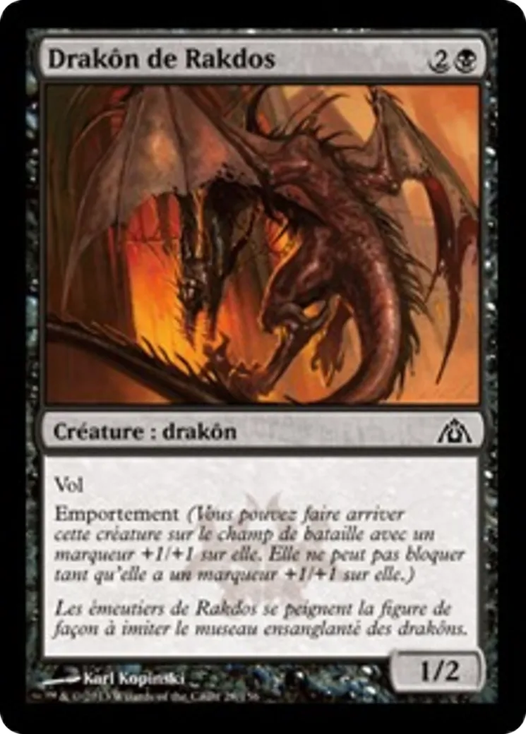 Drakôn de Rakdos from Dragon's Maze - Magic: The Gathering