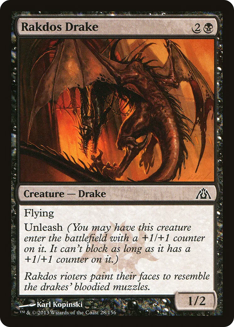 Rakdos Drake — Dragon's Maze — Magic: The Gathering