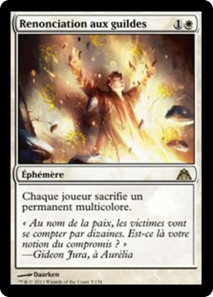Renonciation aux guildes — Dragon's Maze — Magic: The Gathering