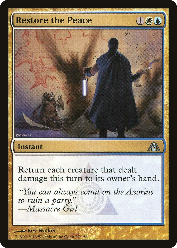 Restore the Peace — Dragon's Maze — Magic: The Gathering