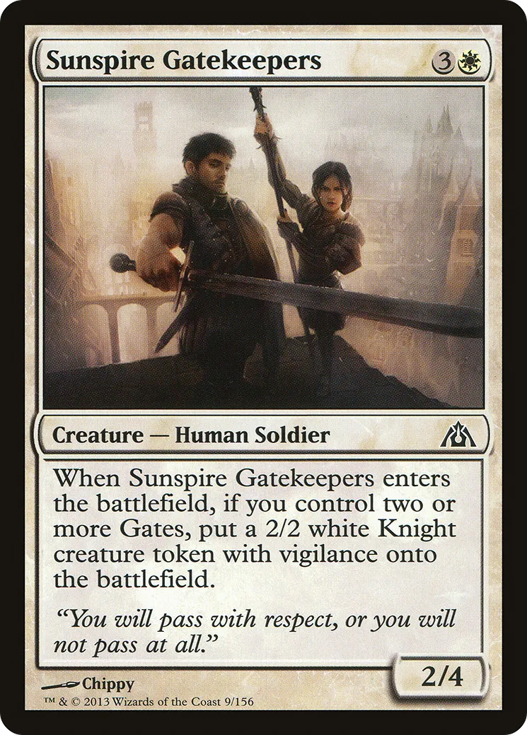 Sunspire Gatekeepers — Dragon's Maze — Magic: The Gathering
