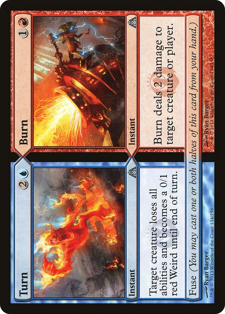 Turn // Burn from Dragon's Maze - Magic: The Gathering