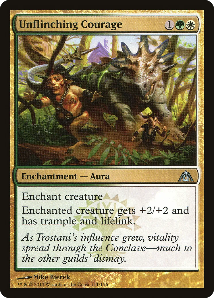Unflinching Courage — Dragon's Maze — Magic: The Gathering