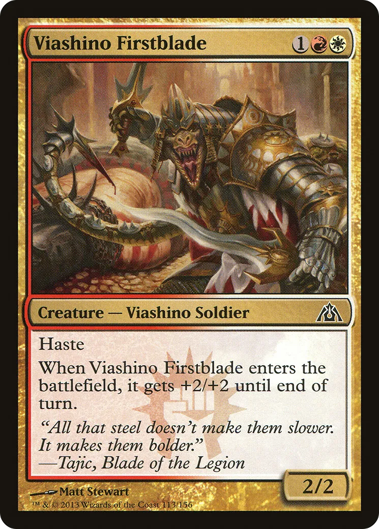 Viashino Firstblade — Dragon's Maze — Magic: The Gathering
