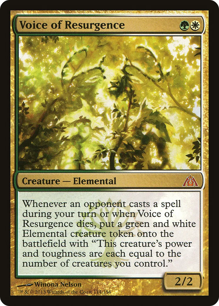 Voice of Resurgence from Dragon's Maze - Magic: The Gathering