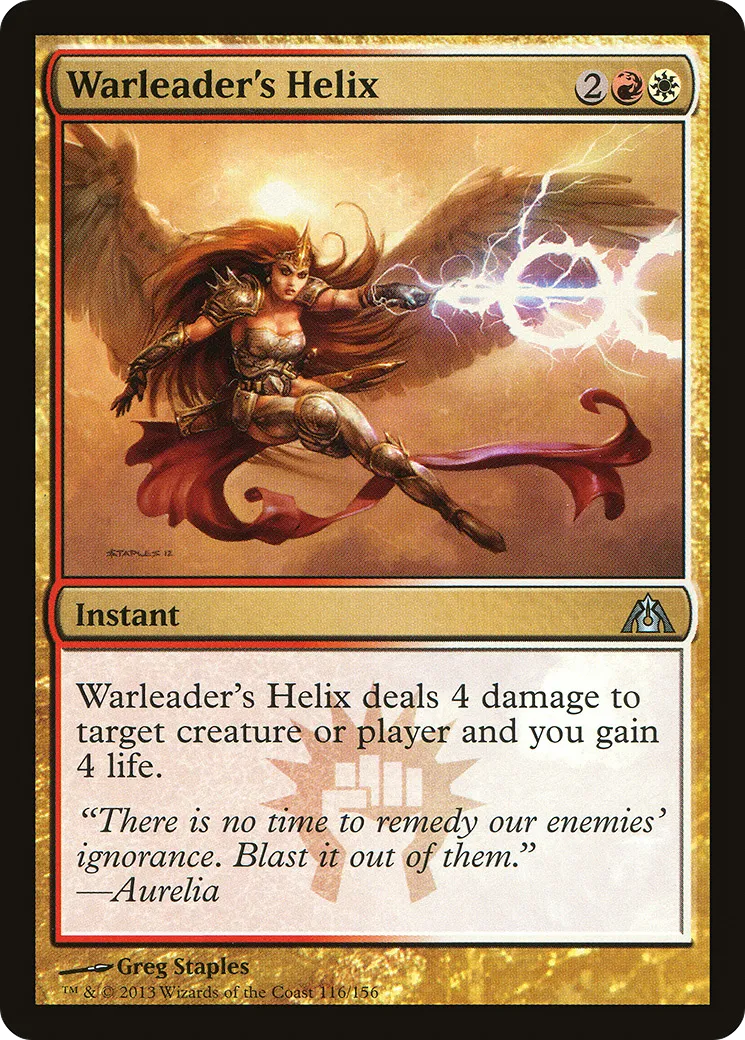 Warleader's Helix — Dragon's Maze — Magic: The Gathering