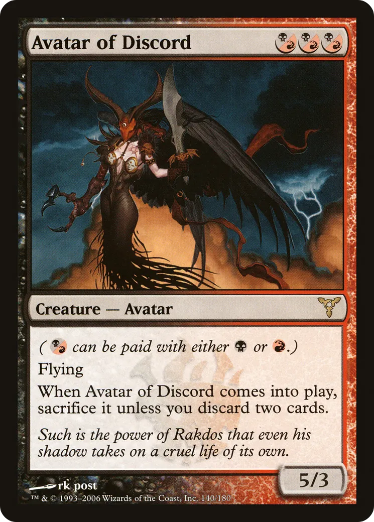 Avatar of Discord — Dissension — Magic: The Gathering