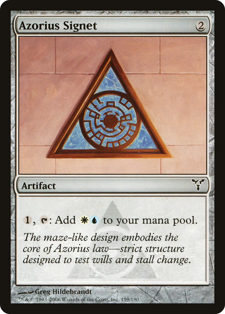 Azorius Signet — Dissension — Magic: The Gathering