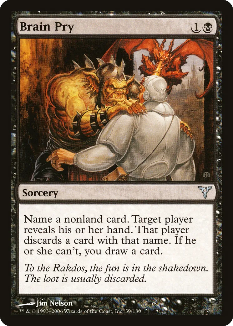 Indiscrétion cérébrale — Dissension — Magic: The Gathering