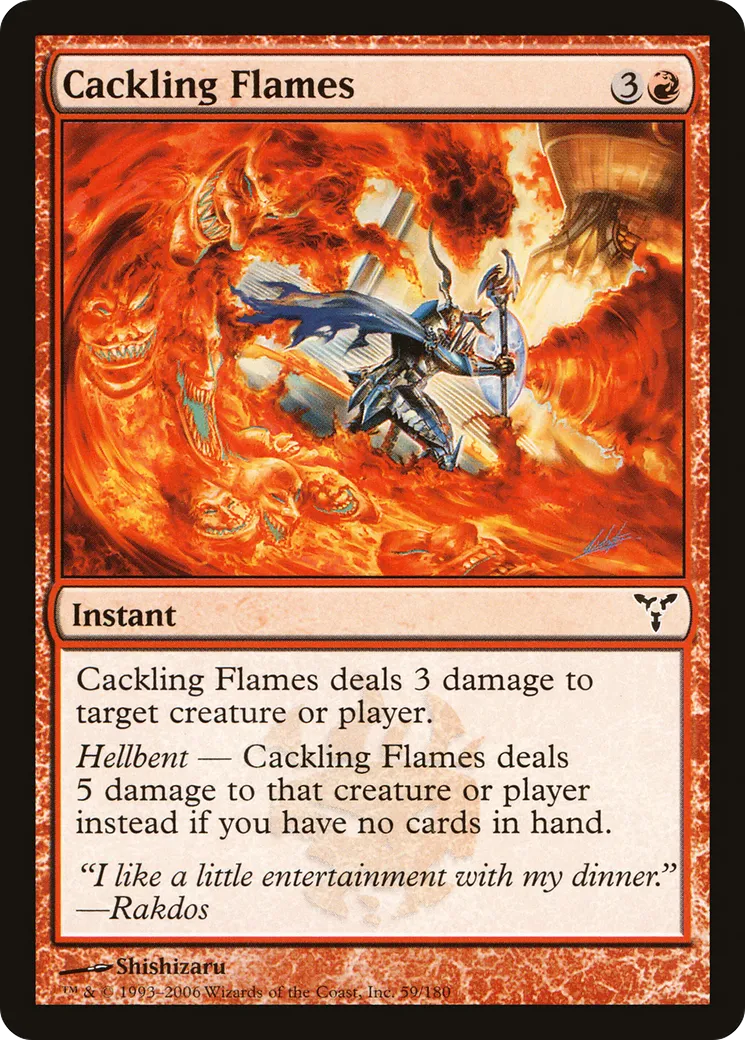 Cackling Flames — Dissension — Magic: The Gathering