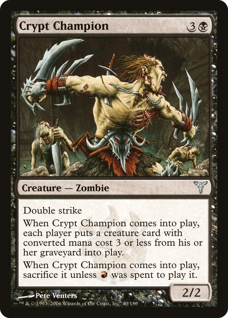 Champion de la crypte — Dissension — Magic: The Gathering