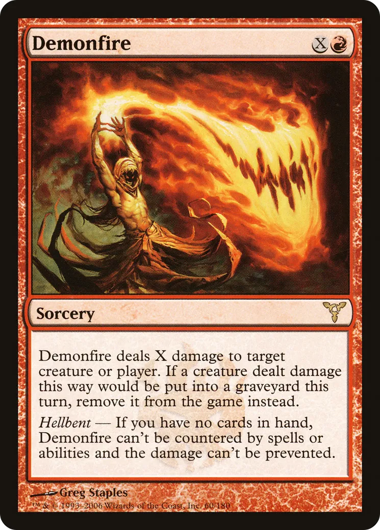 Demonfire — Dissension — Magic: The Gathering