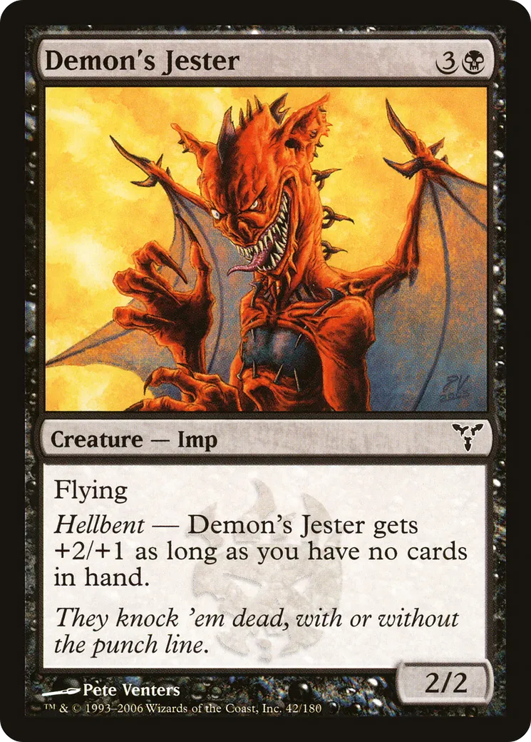 Demon's Jester — Dissension — Magic: The Gathering