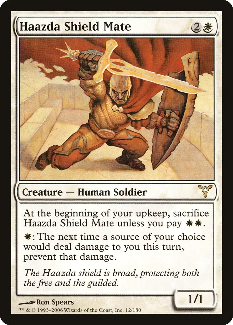 Haazda Shield Mate — Dissension — Magic: The Gathering
