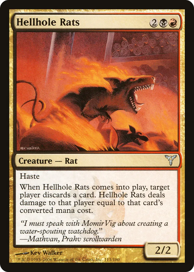Rats du Trou d'enfer — Dissension — Magic: The Gathering