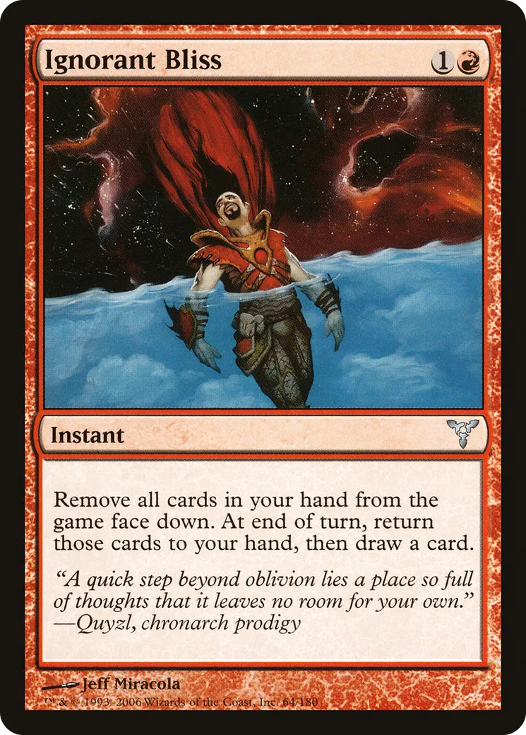 Béatitude dans l'ignorance — Dissension — Magic: The Gathering