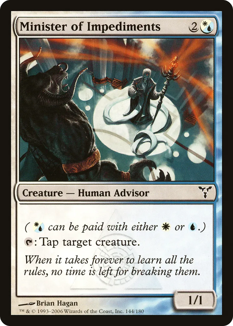 Ministre des impedimenta — Dissension — Magic: The Gathering