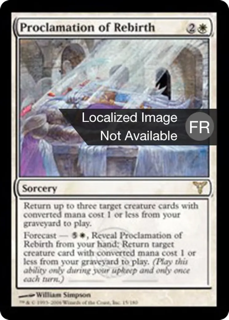 Proclamation de renouveau — Dissension — Magic: The Gathering