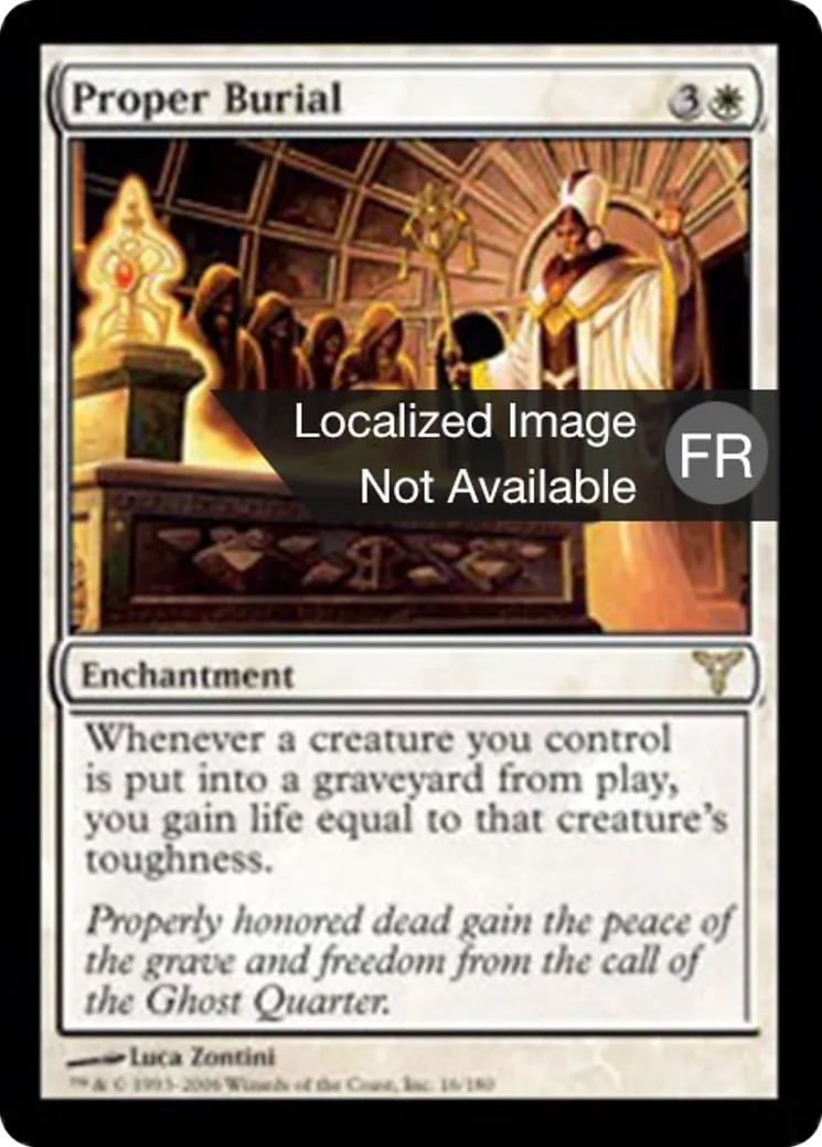 Enterrement convenable — Dissension — Magic: The Gathering