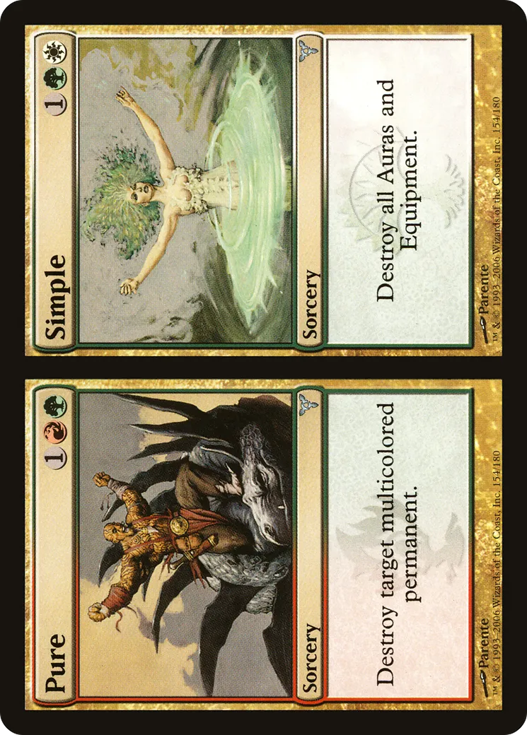 Pure // Simple — Dissension — Magic: The Gathering