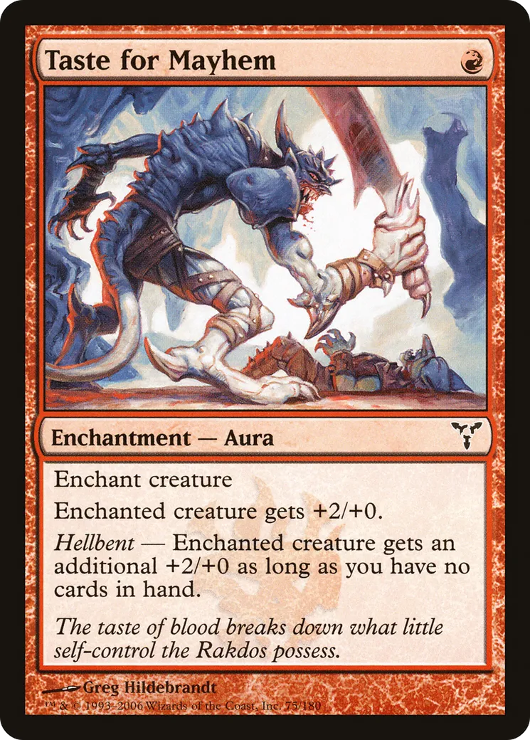 Goût pour le grabuge — Dissension — Magic: The Gathering