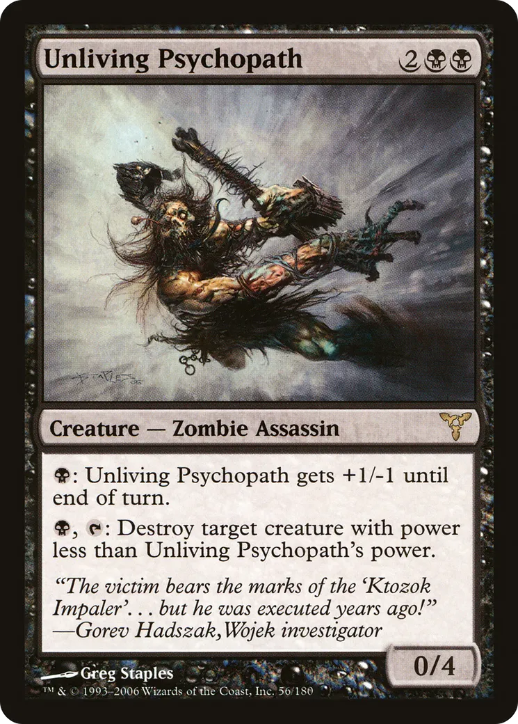 Psychopathe mort-vivant — Dissension — Magic: The Gathering