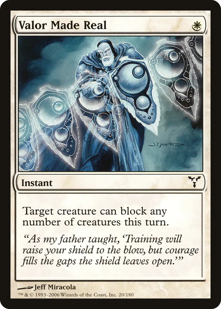 Valeur faite réelle — Dissension — Magic: The Gathering