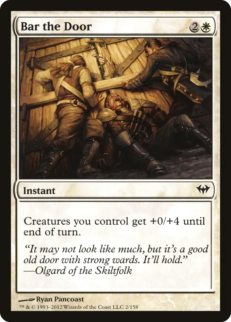 Barricadez la porte ! — Dark Ascension — Magic: The Gathering