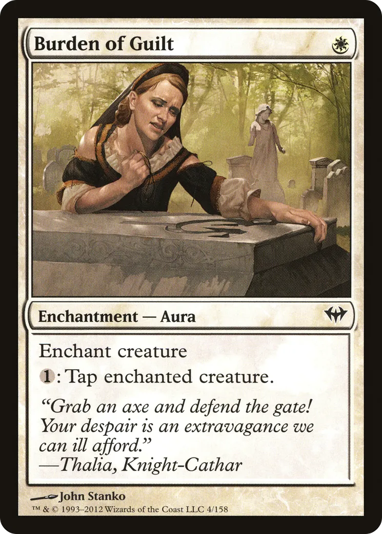 Burden of Guilt — Dark Ascension — Magic: The Gathering