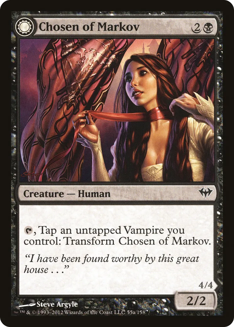 Chosen of Markov // Markov's Servant — Dark Ascension — Magic: The Gathering