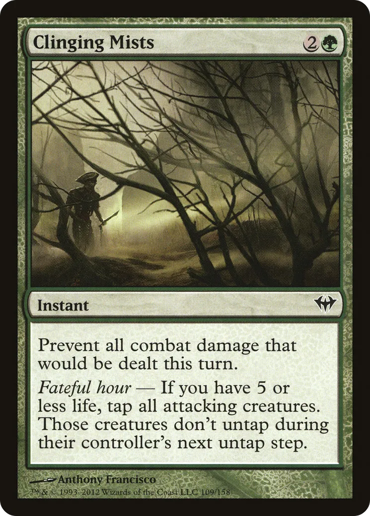 Clinging Mists — Dark Ascension — Magic: The Gathering