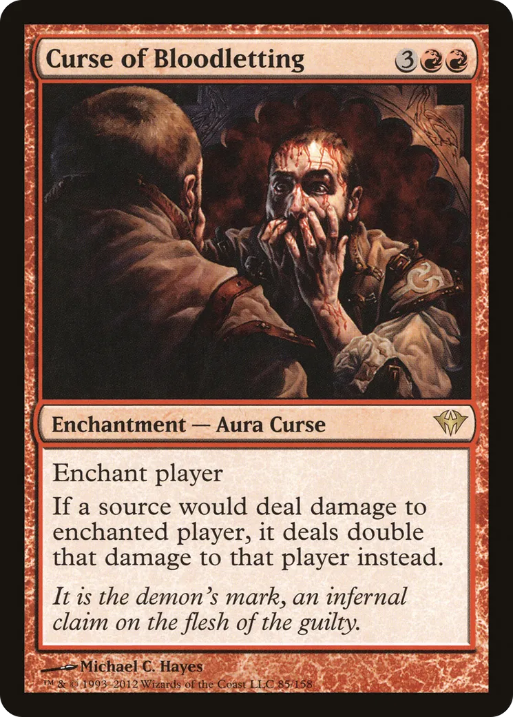 Malédiction de saignée — Dark Ascension — Magic: The Gathering