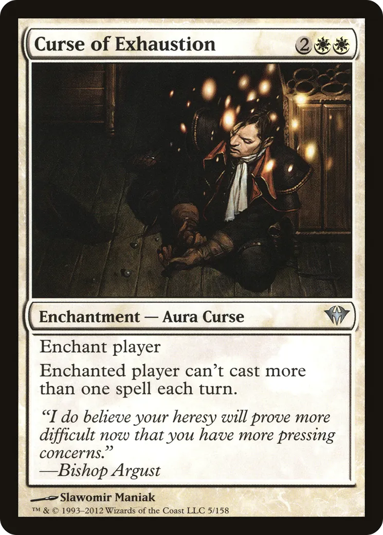 Malédiction de l'épuisement — Dark Ascension — Magic: The Gathering