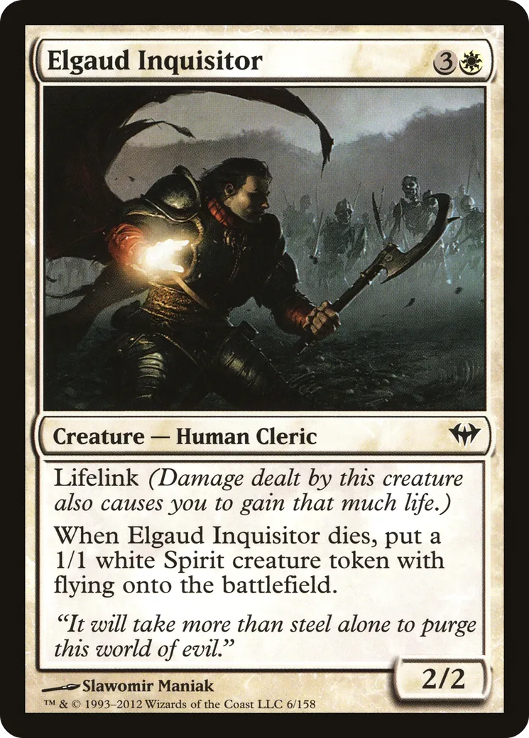 Elgaud Inquisitor — Dark Ascension — Magic: The Gathering
