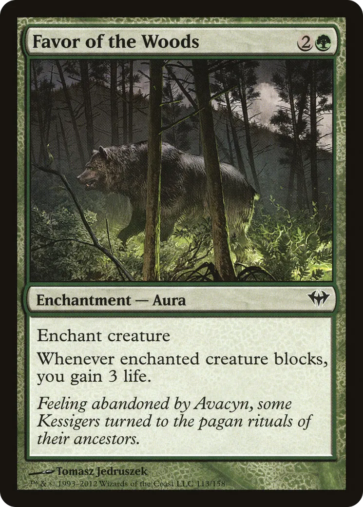 Faveur des bois — Dark Ascension — Magic: The Gathering