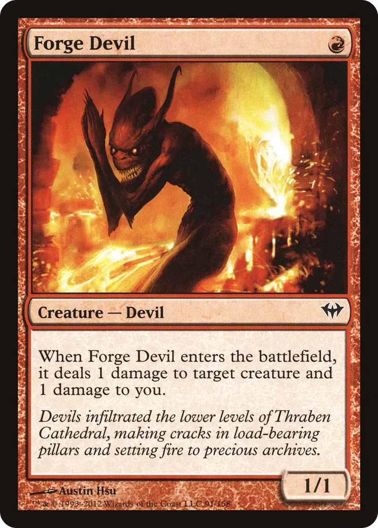 Diable des forges — Dark Ascension — Magic: The Gathering
