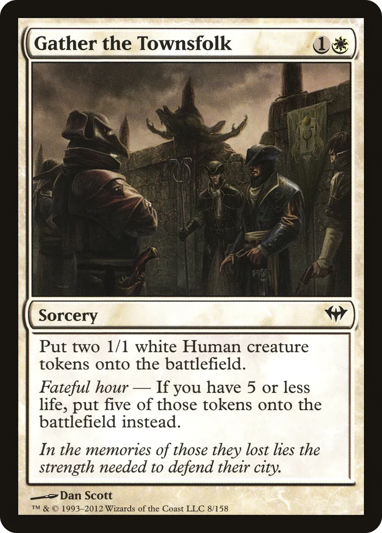 Rassemblement des citadins — Dark Ascension — Magic: The Gathering