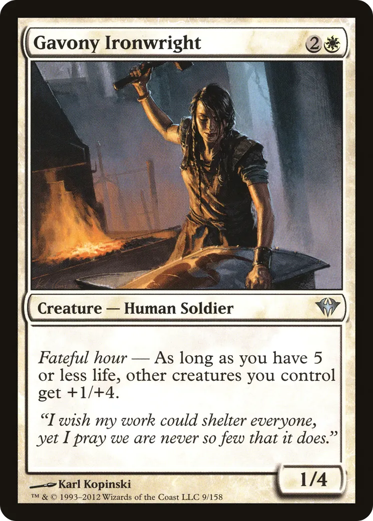 Gavony Ironwright — Dark Ascension — Magic: The Gathering