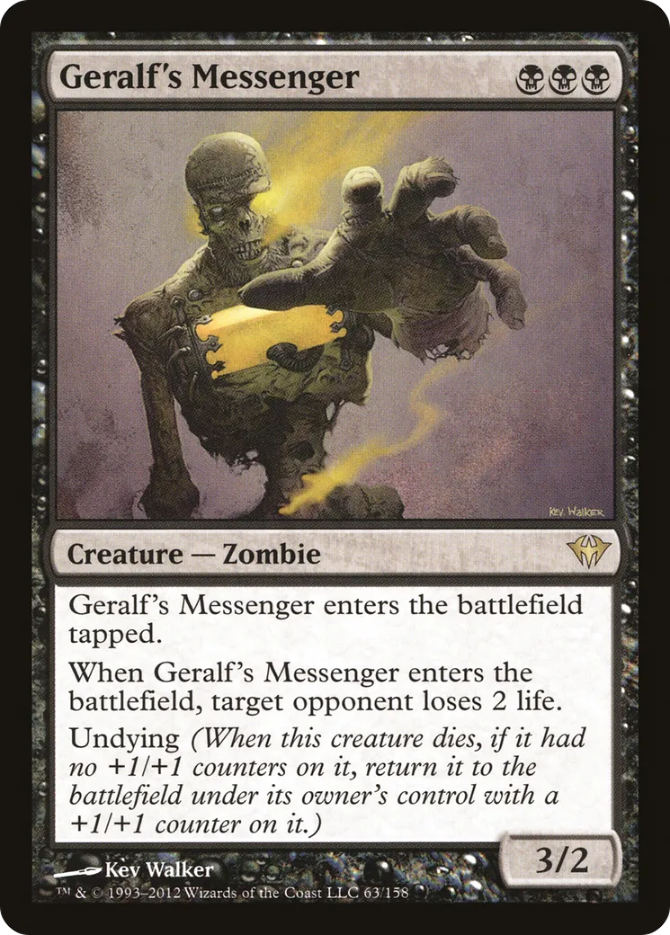 Geralf's Messenger — Dark Ascension — Magic: The Gathering