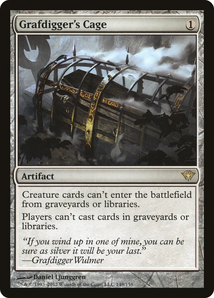 Grafdigger's Cage from Dark Ascension - Magic: The Gathering