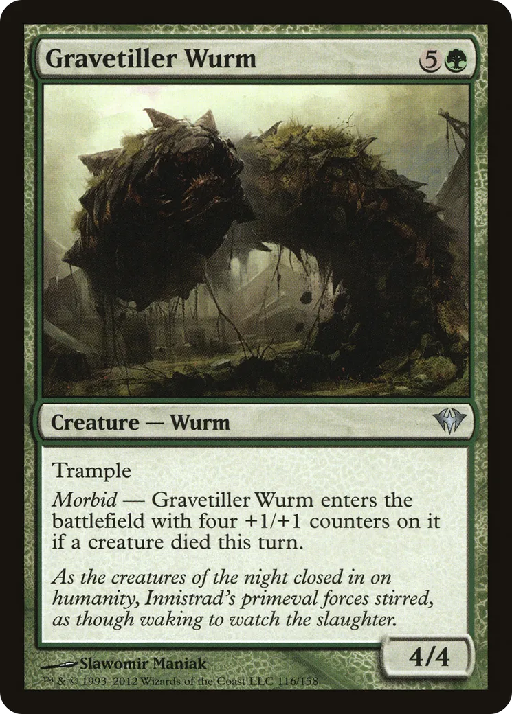 Guivre laboureuse de tombes — Dark Ascension — Magic: The Gathering