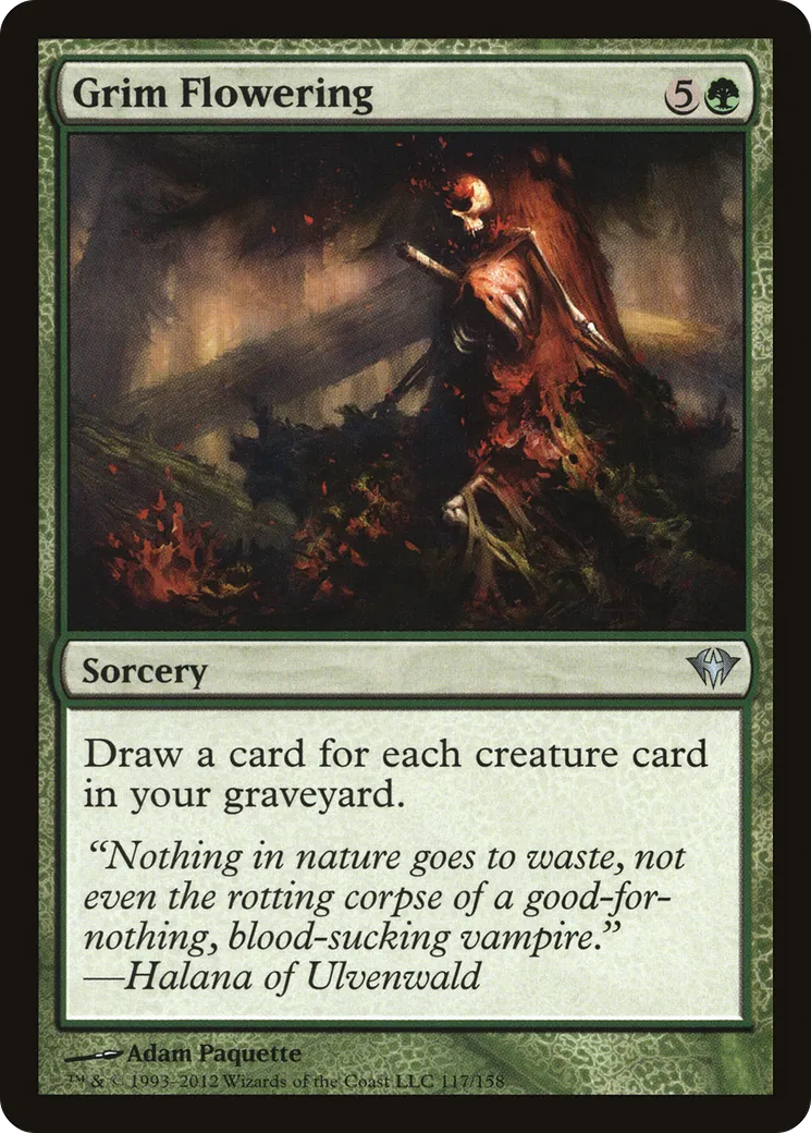 Grim Flowering — Dark Ascension — Magic: The Gathering
